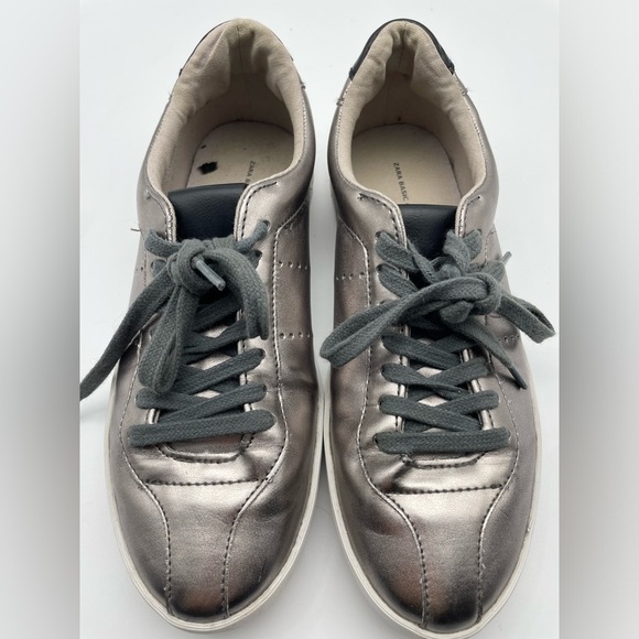Zara Shiny Plimsolls, Sz 37 - Picture 5 of 14